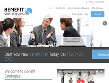 Tablet Screenshot of benefitstrategiesinc.ca